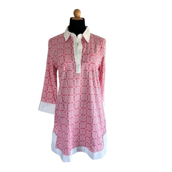TIZZIE COTTON PINK DRESS SIZE MEDIUM - Picture 8 of 8
